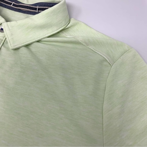 Tommy Bahama Men's Large Polo Short Sleeve Shirt Light Heather Green - Picture 10 of 15
